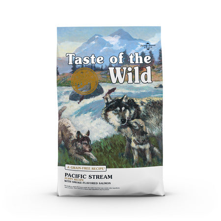 Taste of the Wild Pacific Stream Puppy Recipe with Smoke-Flavored Salmon Dry Dog Food - 28lb