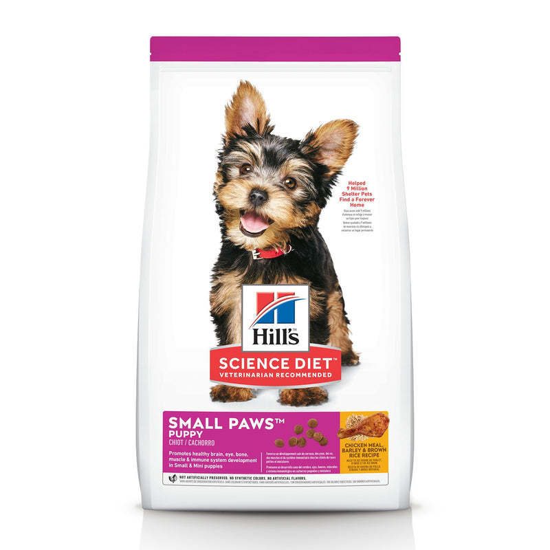 Hill's Science Diet Puppy Small Paws Dry Dog Food, Chicken Meal, Barley & Brown Rice Recipe - 4.5 lb