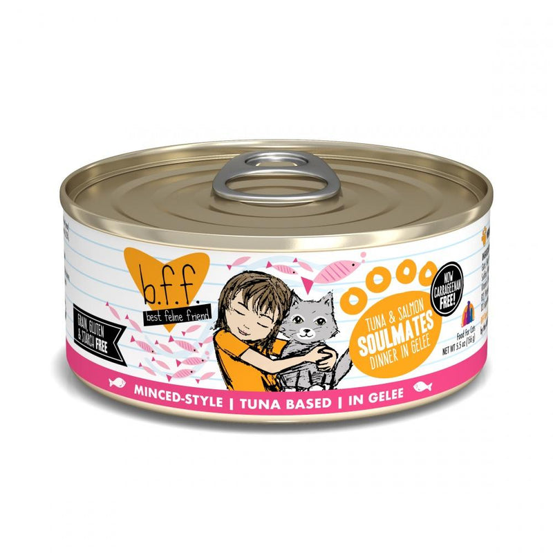 Weruva BFF Tuna & Salmon Soulmates Canned Cat Food - 10 oz, case of 12