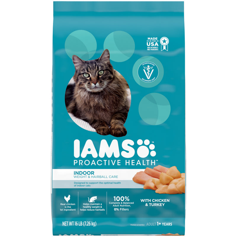 Iams Proactive Health Indoor Weight and Hairball Care Dry Cat Food - 7 lb