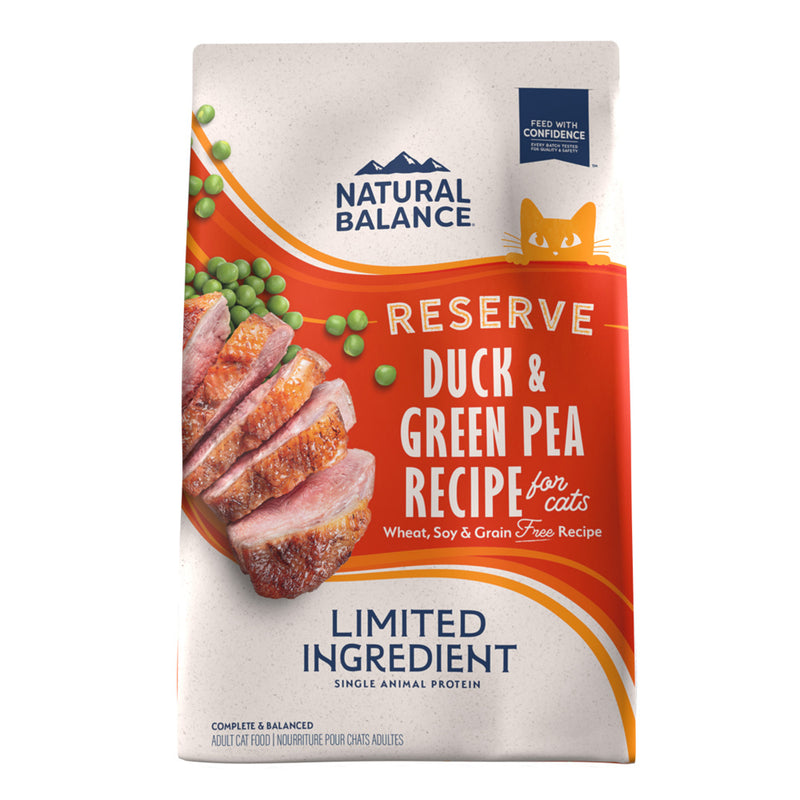 Natural Balance L.I.D. Limited Ingredient Diets Green Pea & Duck Dry Cat Food - 10 lb
