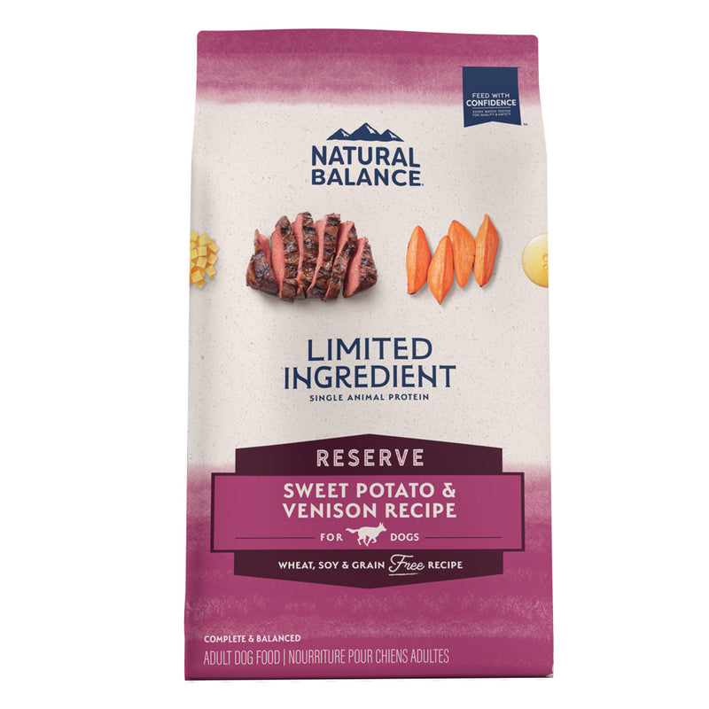 Natural Balance L.I.D. Limited Ingredient Diets Adult Maintenance Sweet Potato & Venison Dry Dog Food - 22 lb