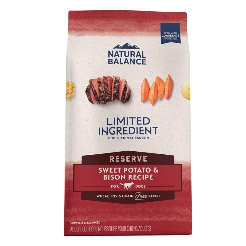 Natural Balance L.I.D. Limited Ingredient Diets Sweet Potato and Bison Dry Dog Food - 22 lb