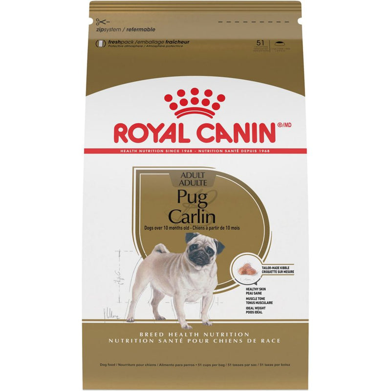 Royal Canin Breed Health Nutrition Pug Adult Dry Dog Food - 10 lb