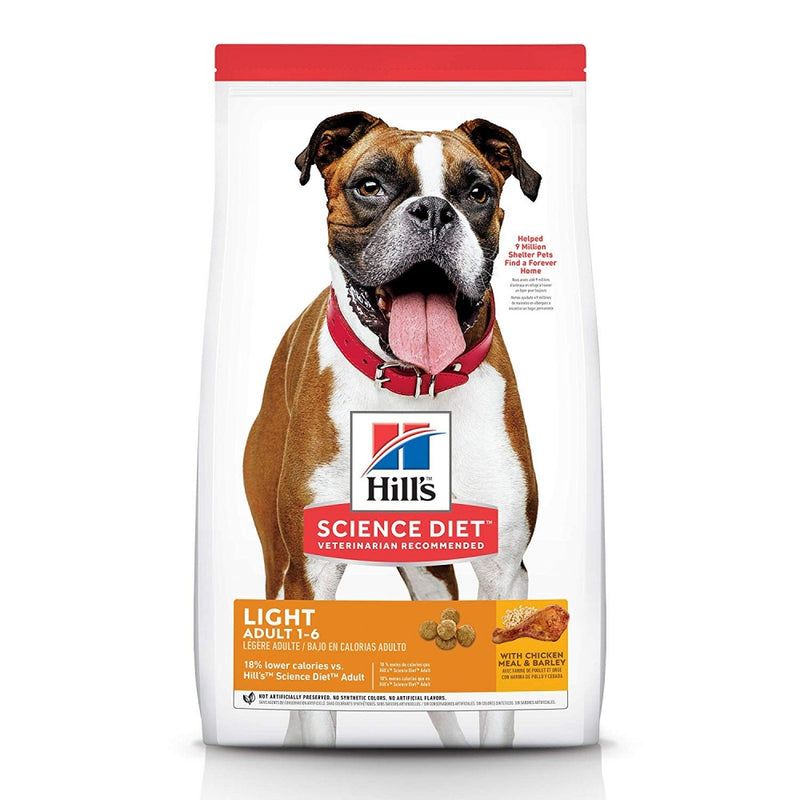 Hill's Science Diet Adult Light with Chicken Meal & Barley Dry Dog Food - 15 lb