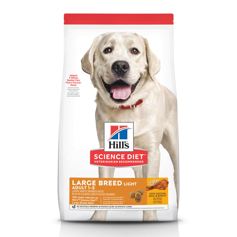 Hill's Science Diet Large Breed Light Chicken Meal & Barley Dry Dog Food - 30 lb
