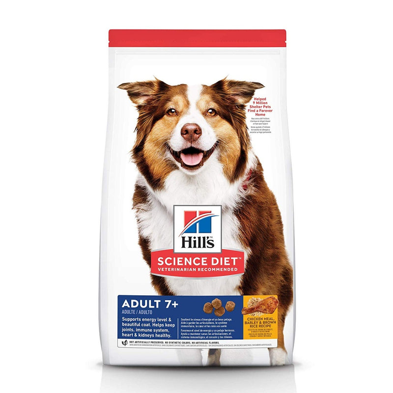 Hill's Science Diet Adult 7+ Chicken, Rice, and Barley Recipe Dry Dog Food - 5 lb