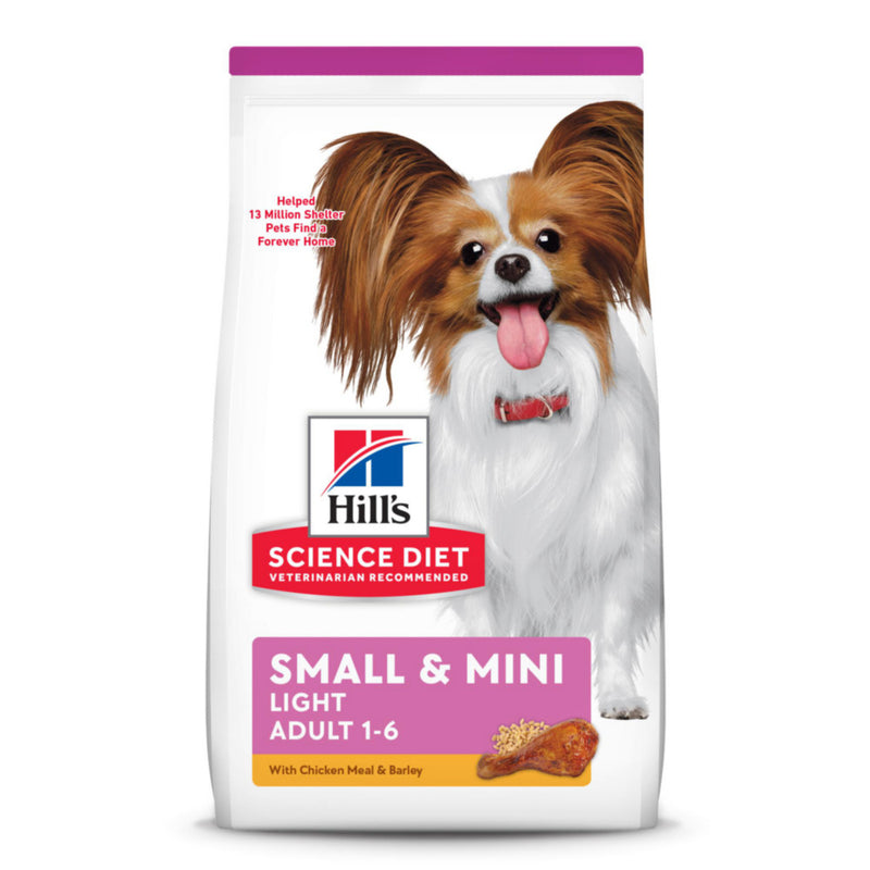 Hill's Science Diet Small Paws Adult Light Chicken Meal & Barley Recipe Dry Dog Food - 15.5 lb