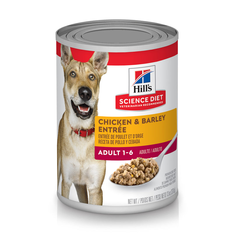 Hill's Science Diet Adult Gourmet Chicken & Barley Entree Canned Dog Food - 13 oz, case of 12
