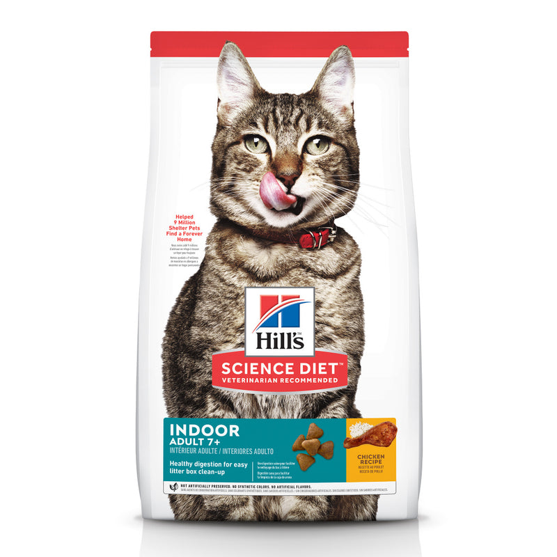 Hill's Science Diet Senior 7+ Indoor Chicken Recipe Dry Cat Food - 7 lb