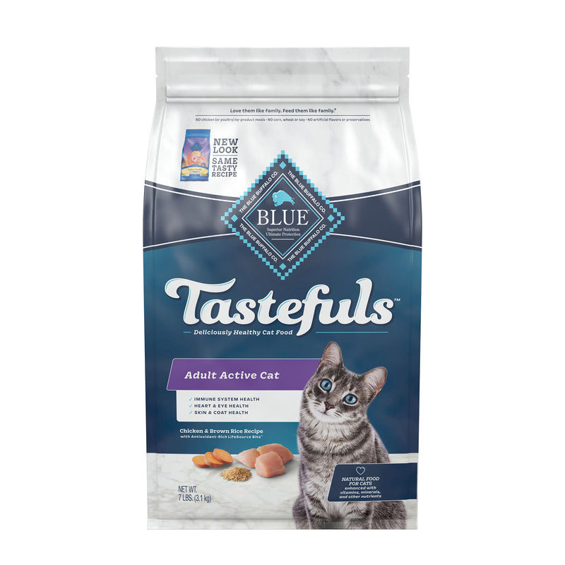 Blue Buffalo Tastefuls Active Natural Adult Dry Cat Food, Chicken 7lb