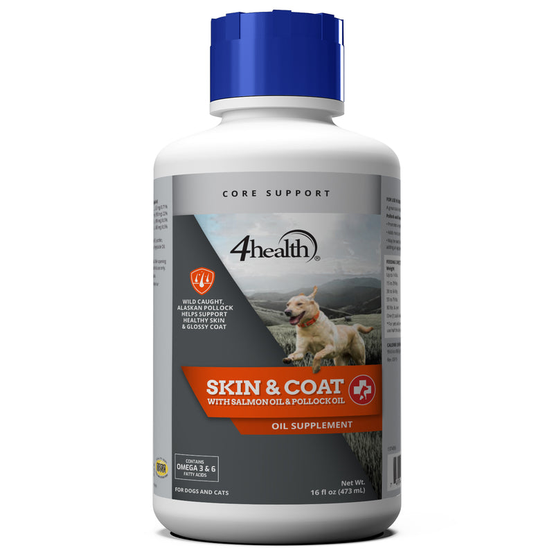 4health Salmon and Pollock Oil Skin and Coat Supplement for Dogs, 16 oz.