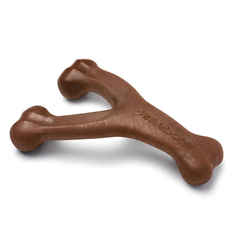 Benebone Wishbone Durable Dog Chew Toy, Real Peanuts