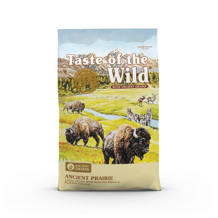 Taste of the Wild Ancient Prairie Canine Recipe with Roasted Bison & Roasted Venison Dry Dog Food - 5lb