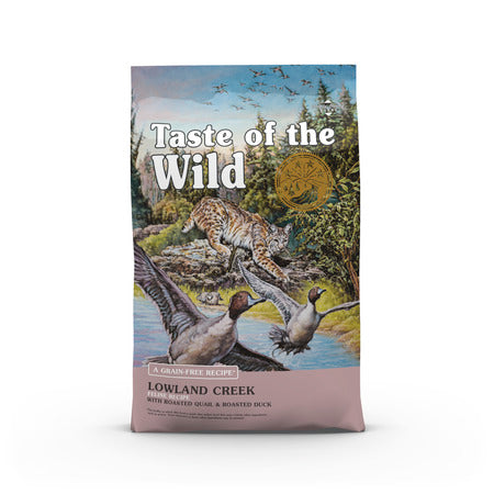 Taste of the Wild Lowland Creek Feline Recipe with Roasted Quail & Roasted Duck Dry Cat Food - 5lb