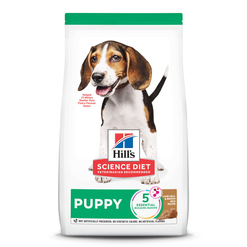 Hill's Science Diet Puppy Lamb Meal & Brown Rice Recipe Dry Dog Food, 4 lb