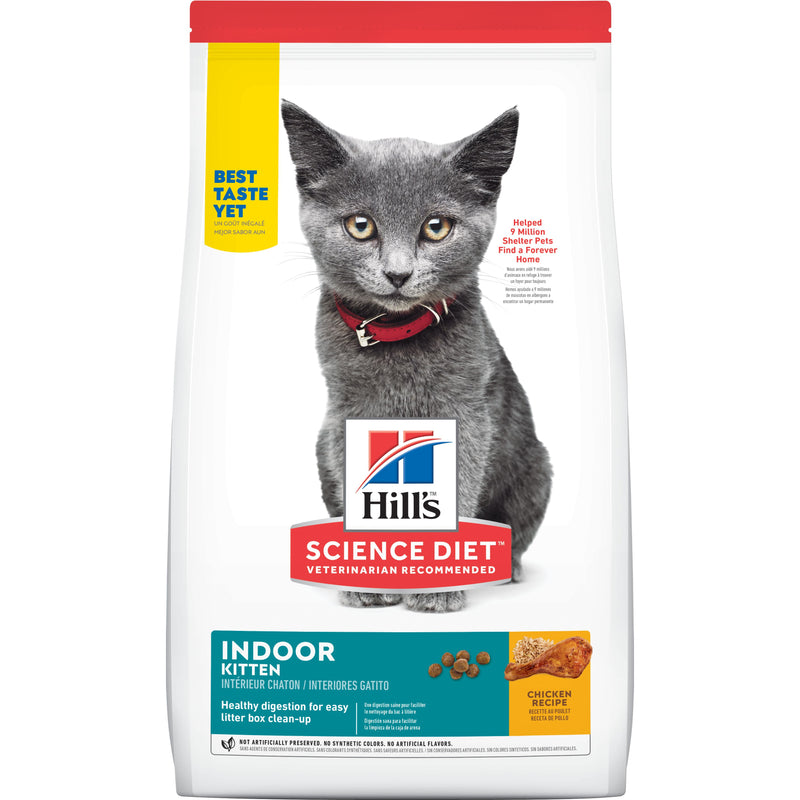 Hill's Science Diet Kitten Indoor Dry Cat Food, Chicken Recipe - 3.5lb