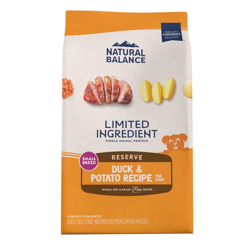 Natural Balance L.I.D. Limited Ingredient Diets Potato & Duck Small Breed Bites Dry Dog Food - 4 lb