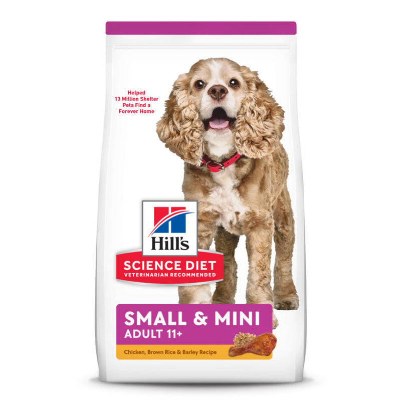 Hill's Science Diet Adult 11+ Small Paws Chicken Meal, Barley & Brown Rice Recipe Dry Dog Food - 15.5 lb