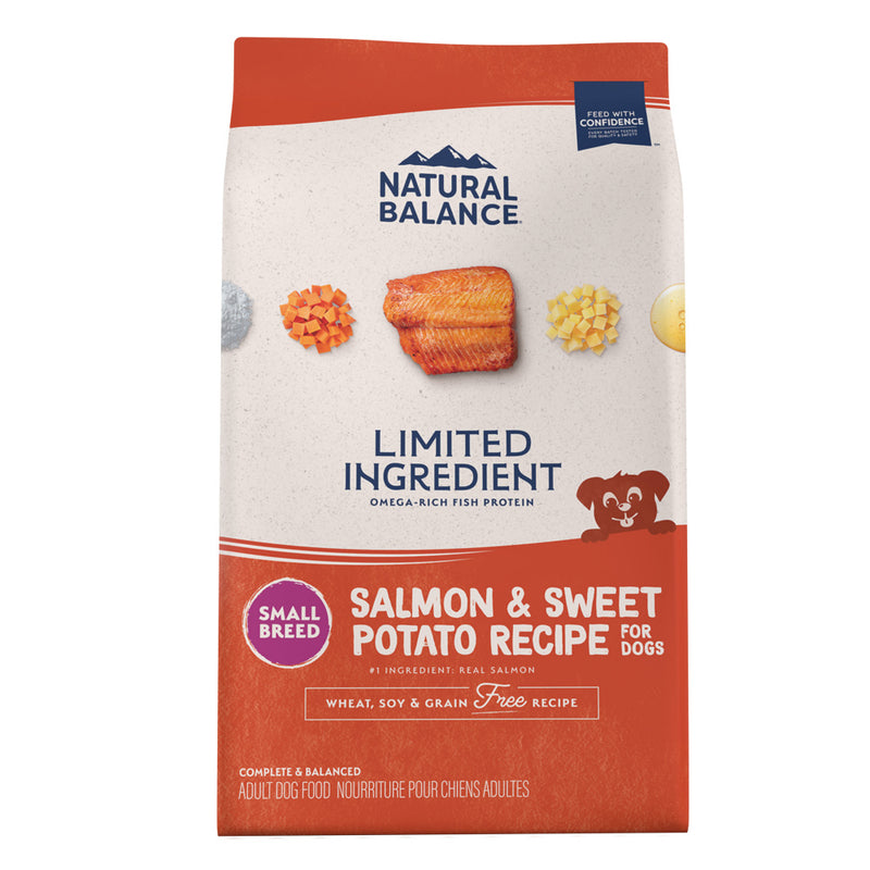Natural Balance L.I.D. Limited Ingredient Diets Adult Maintenance Sweet Potato and Fish Small Breed Bites Dry Dog Food - 4 lb