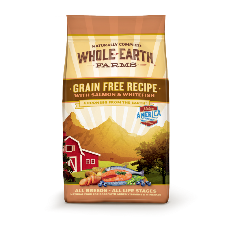 Whole Earth Farms Grain Free Recipe Salmon and Whitefish Dry Dog Food - 25 lb