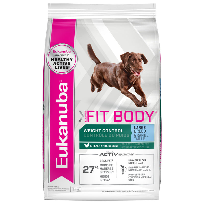 Eukanuba Fit Body Weight Control Large Breed Dry Dog Food - 28 lb