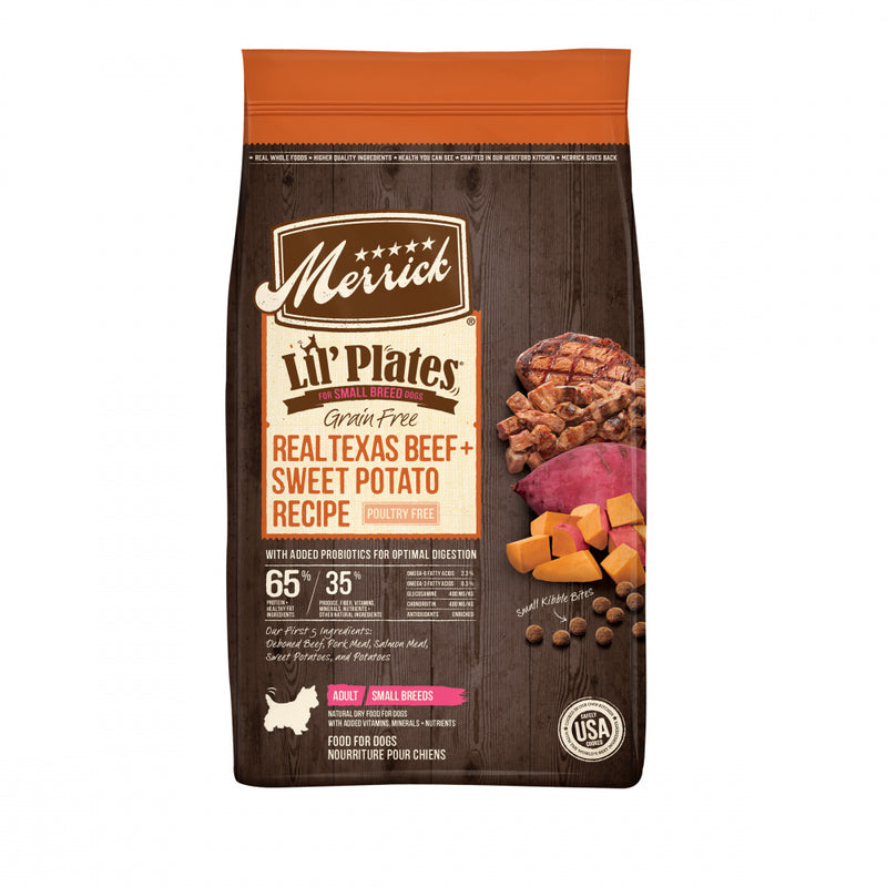 Merrick Lil' Plates Small Breed Grain Free Real Beef & Sweet Potato Dry Dog Food - 4 lb