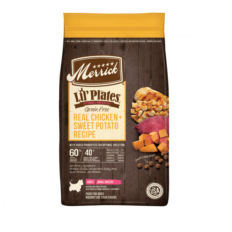 Merrick Lil' Plates Small Breed Grain Free Real Chicken & Sweet Potato Dry Dog Food - 12 lb
