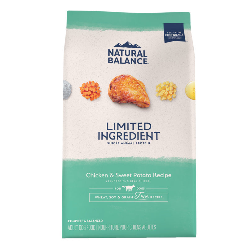 Natural Balance L.I.D. Limited Ingredient Diets Adult Grain Free Sweet Potato & Chicken Dry Dog Food - 4 lb