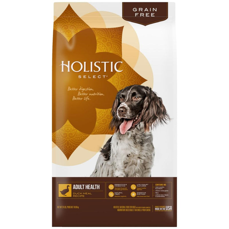 Holistic Select Natural Grain Free Duck Meal Dry Dog Food - 12 lb