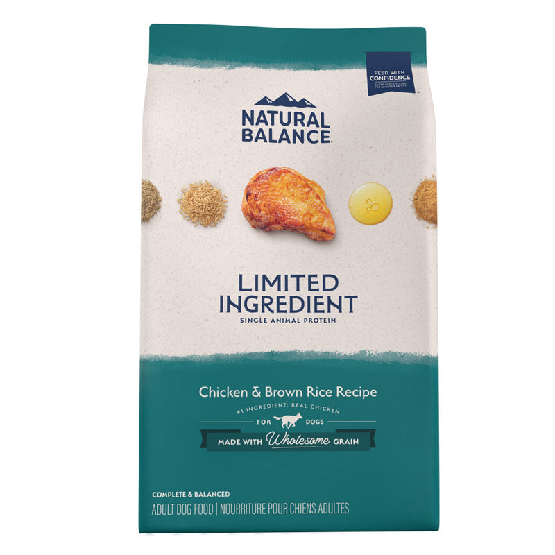 Natural Balance L.I.D. Limited Ingredient Diet Chicken & Brown Rice Formula Dry Dog Food - 4 lb