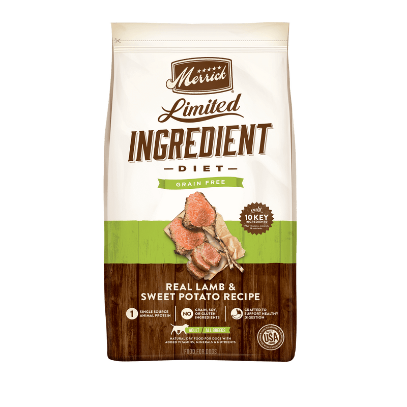 Merrick Limited Ingredient Diet Grain Free Real Lamb & Sweet Potato Recipe Dry Dog Food - 22 lb
