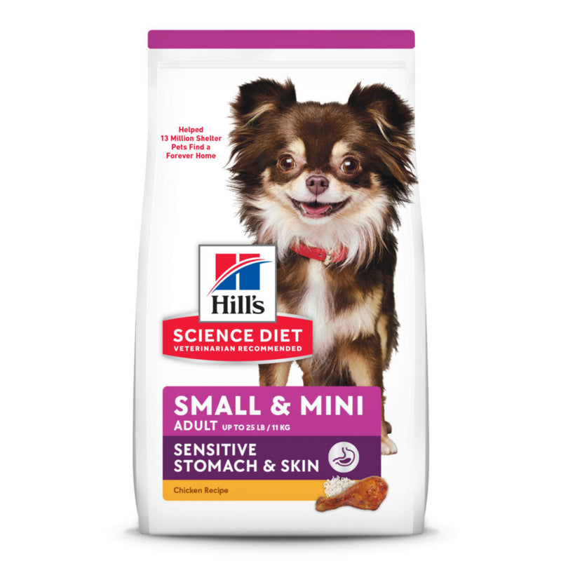 Hill's Science Diet Adult Sensitive Stomach & Skin Small & Toy Breed Dry Dog Food - 15 lb