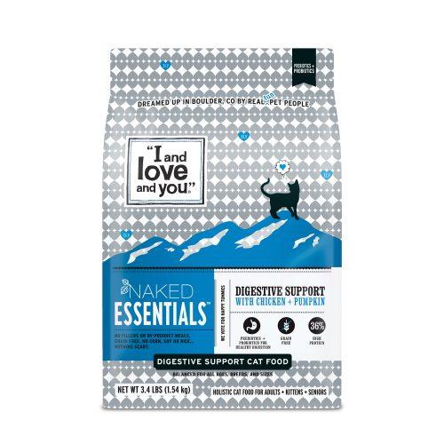 I and Love and You Naked Essentials Digestive Support Chicken & Pumpkin Dry Cat Food - 3.4 lb