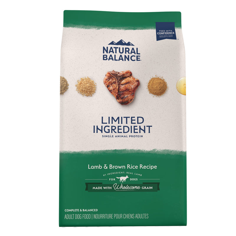 Natural Balance L.I.D. Limited Ingredient Diets Lamb & Brown Rice Formula Dry Dog Food - 4 lb