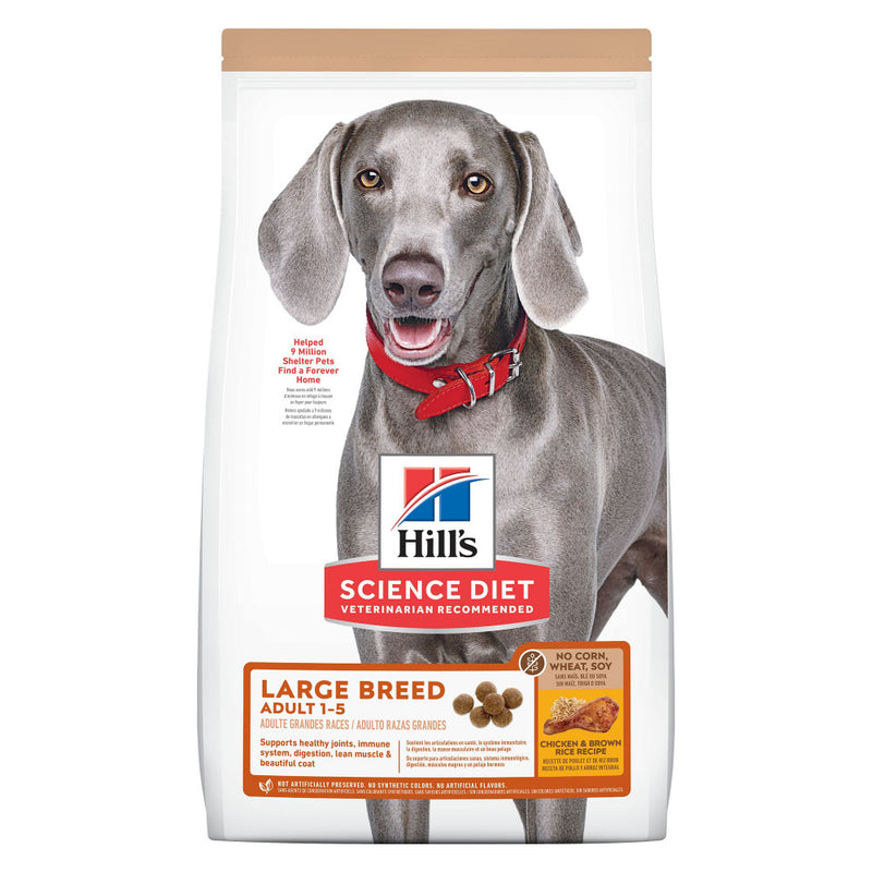 Hill's Science Diet No Corn, Wheat, or Soy Chicken Adult Large Breed Dry Dog Food - 30 lb