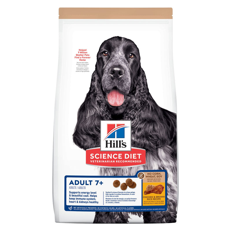 Hill's Science Diet Adult 7+ No Corn, Wheat, or Soy Chicken Senior Dry Dog Food - 4 lb
