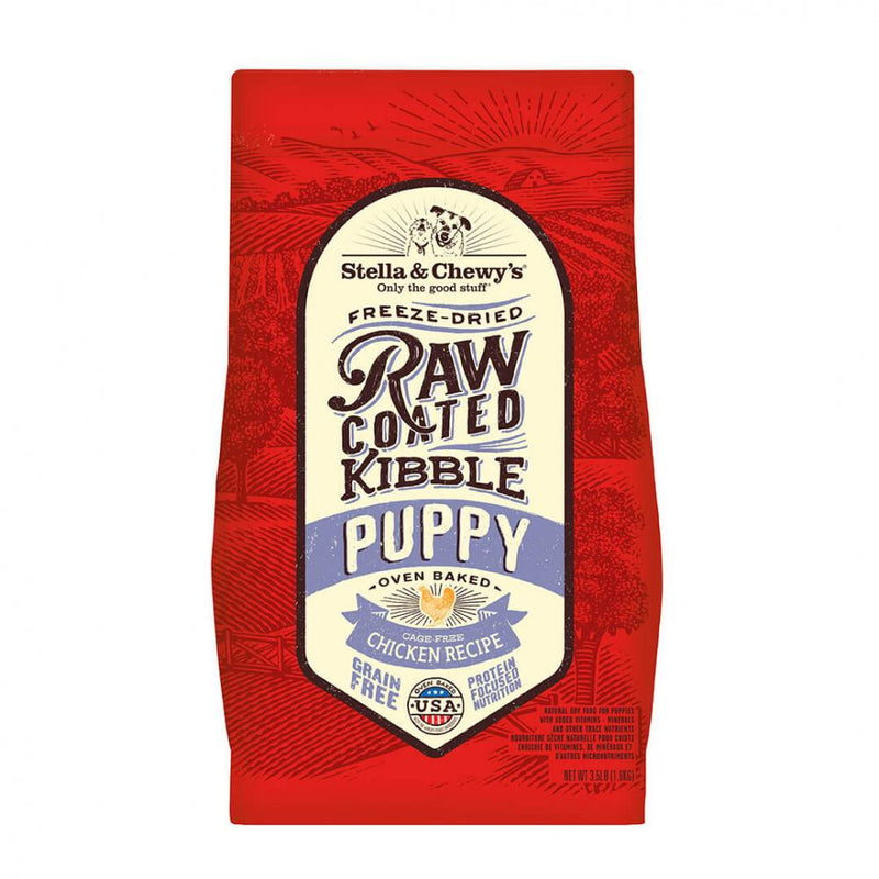 Stella & Chewy's Raw Coated Kibble Cage Free Chicken Recipe Puppy Dry Dog Food - 3.5 lb