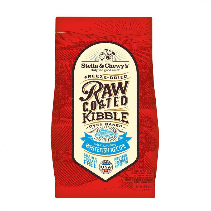 Stella & Chewy's Raw Coated Kibble Wild Caught Whitefish Recipe Dry Dog Food - 22 lb