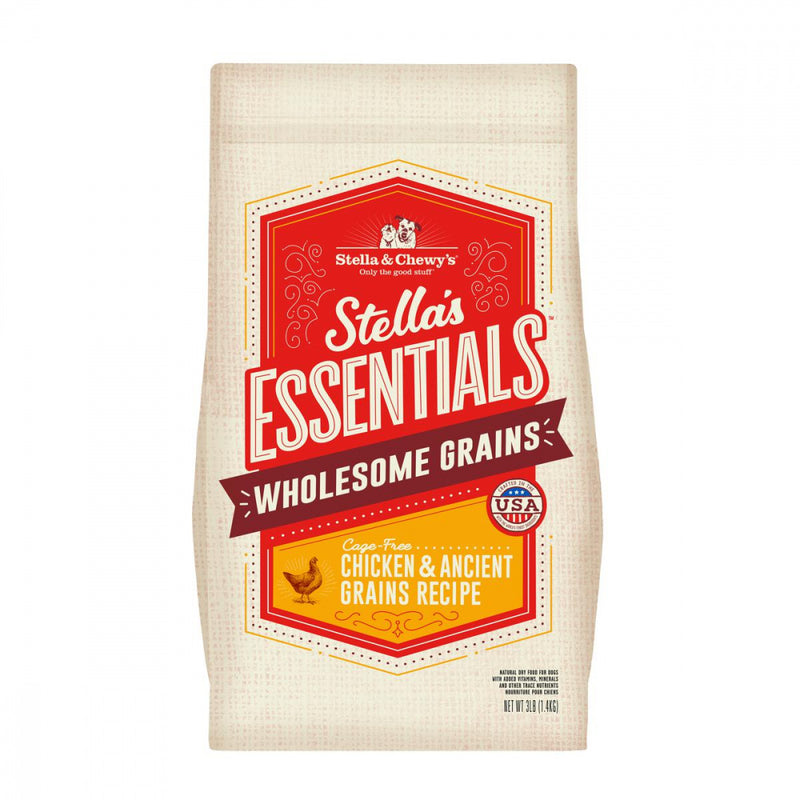Stella & Chewy's Stella's Essentials Kibble Cage Free Chicken & Wholesome Grains Recipe Dry Dog Food - 25 lb