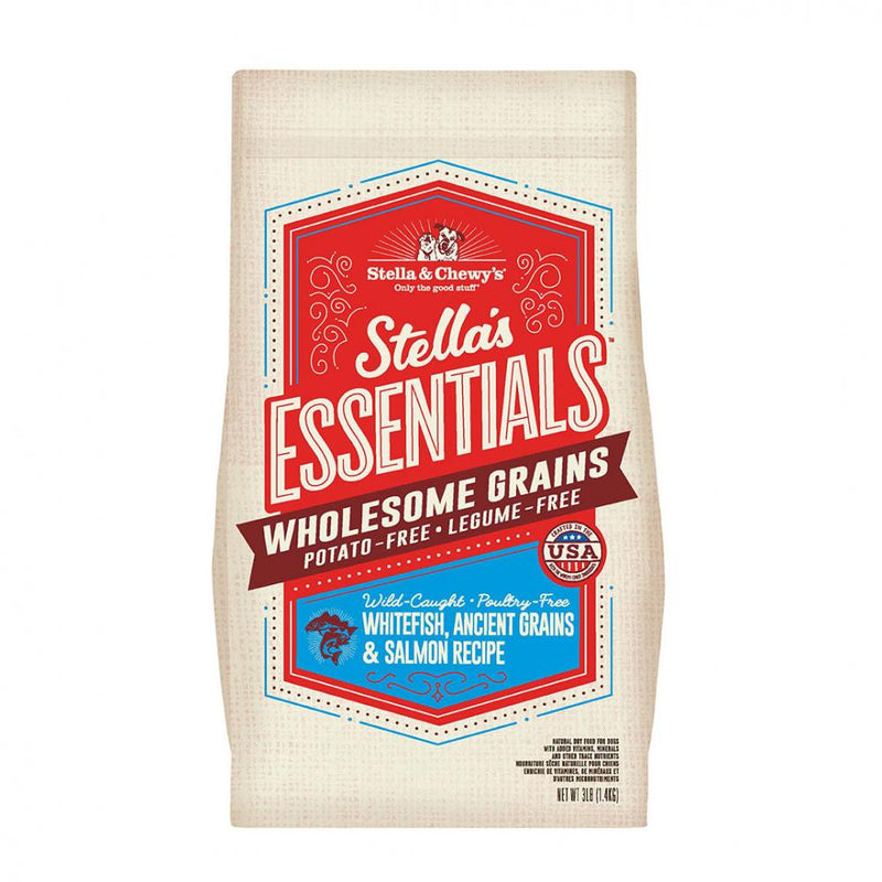 Stella & Chewy's Stella's Essentials Kibble Wild Caught Whitefish & Salmon Recipe Dry Dog Food - 3 lb