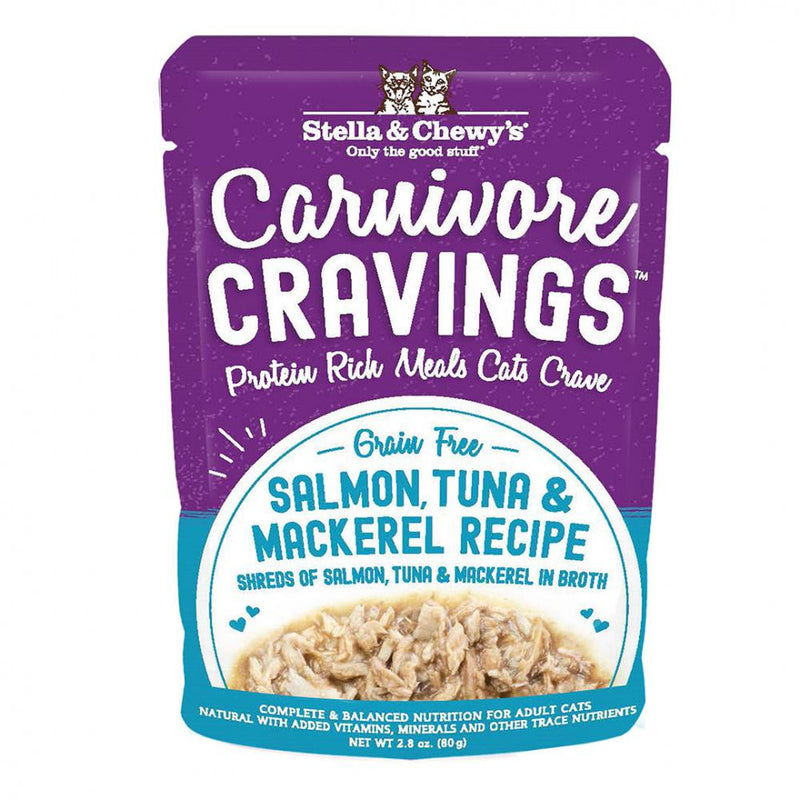 Stella & Chewy's Carnivore Cravings Salmon, Tuna & Mackerel Recipe Wet Cat Food - 2.8 oz