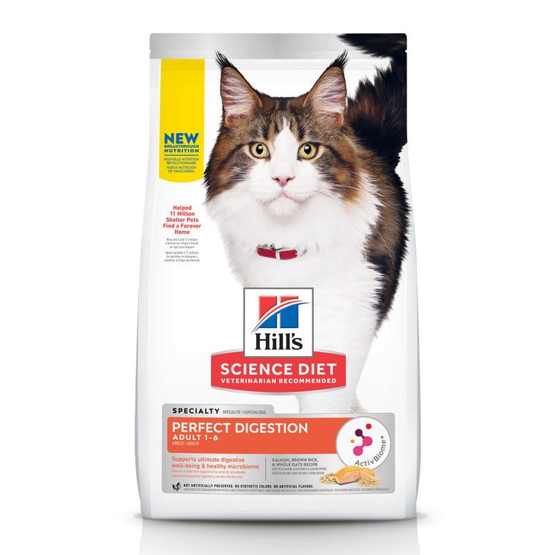 Hill's Science Diet Adult Perfect Digestion Salmon Dry Cat Food - 3.5 lb
