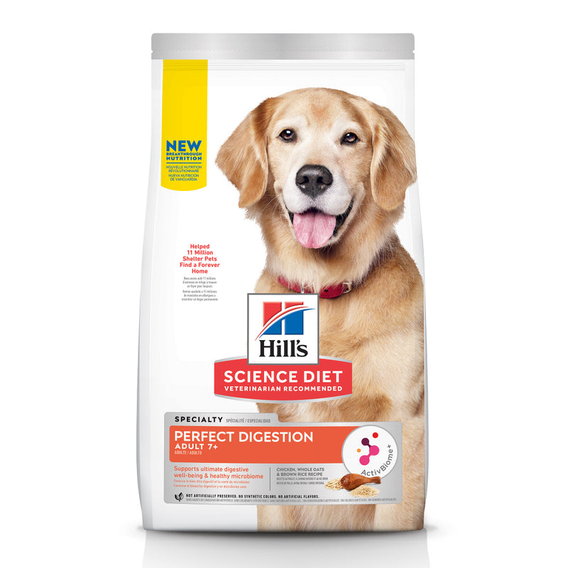 Hill's Science Diet Adult 7+ Perfect Digestion Chicken Dry Dog Food - 3.5 lb