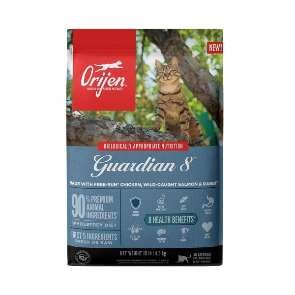 ORIJEN Premium Immune, Digestive, Heart Health Guardian 8 Recipe Adult Cat Food - 4 lb