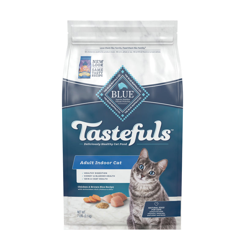 Blue Buffalo Tastefuls Indoor Natural Adult Dry Cat Food, Chicken 7lb