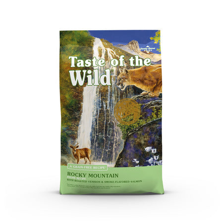 Taste of the Wild Rocky Mountain Feline Recipe with Roasted Venison & Smoke-Flavored Salmon Dry Cat Food - 14lb