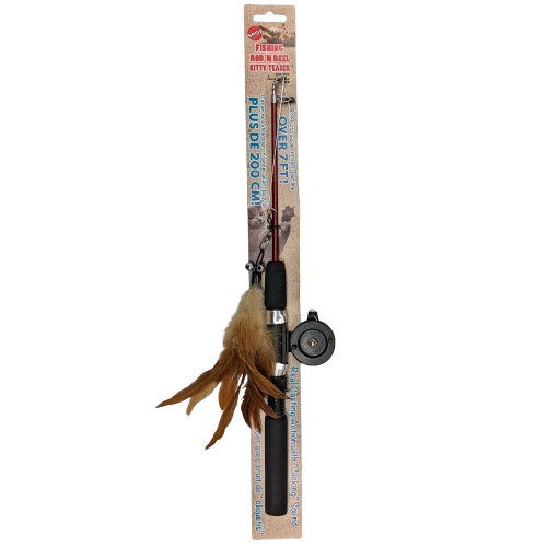 Ethical Pet Fishing Rod n Reel Kitty Teaser