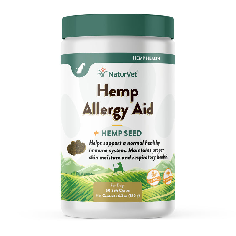 NaturVet Hemp Allergy Aid Plus Hemp Seed Supplement for Dogs