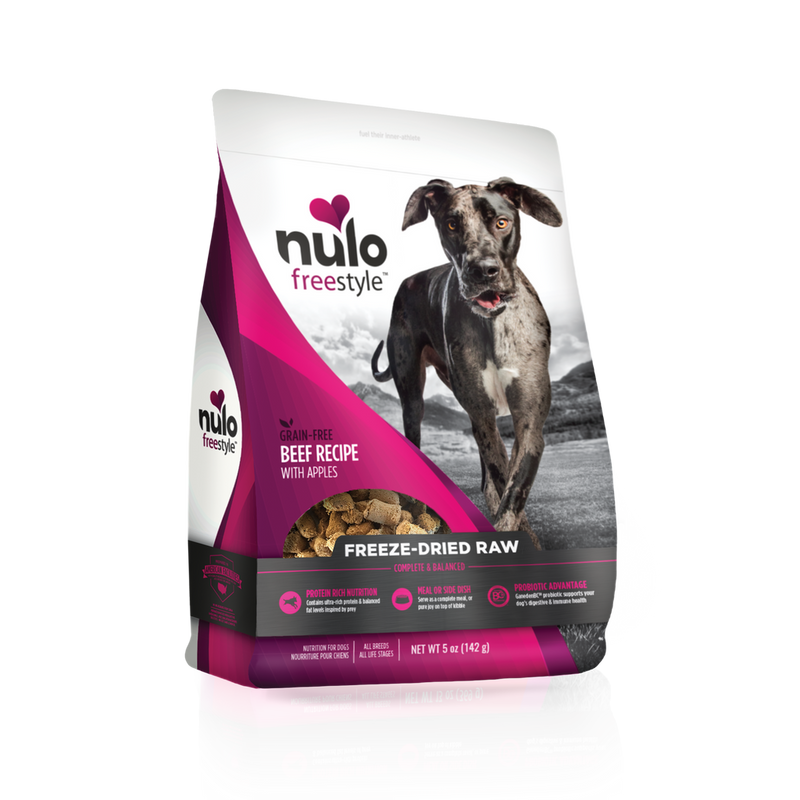Nulo FreeStyle Dog Freeze-Dried Raw Grain-Free Beef With Apples - 5oz